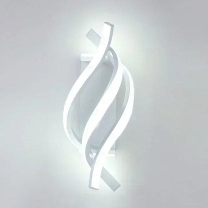 Modern Curved LED Wall Lamp 3000K