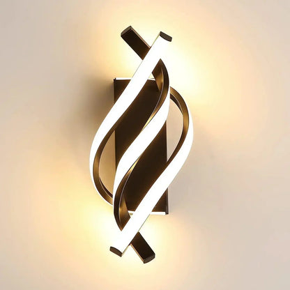 Modern Curved LED Wall Lamp 3000K