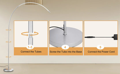 Modern Dimmable LED Arc Floor Lamp