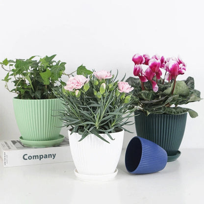 Modern Double Layer Plastic Flower Pot