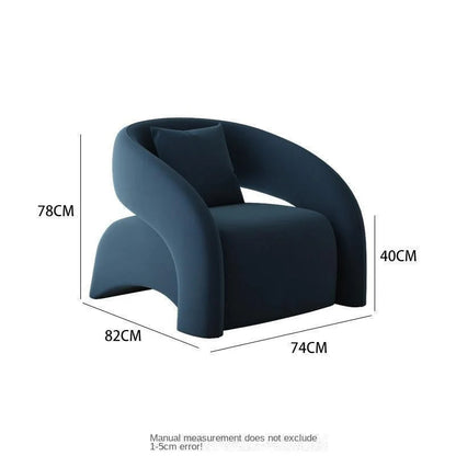 Modern Fabric Lounge Chair - 80cm