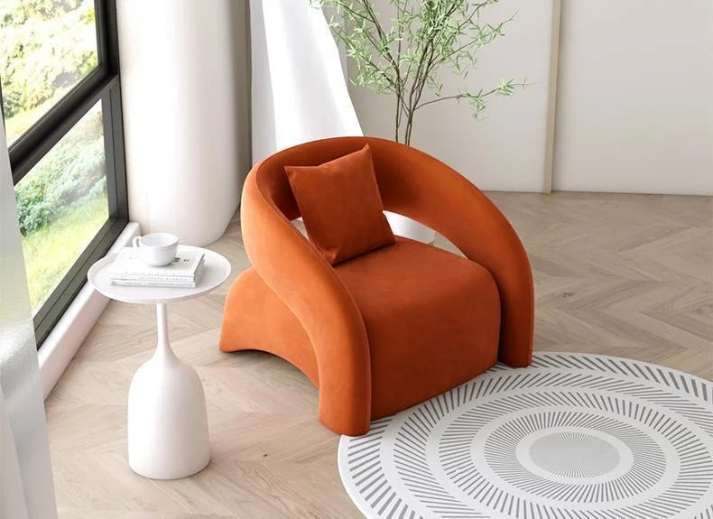 Modern Fabric Lounge Chair - 80cm