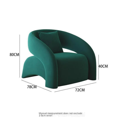 Modern Fabric Lounge Chair - 80cm