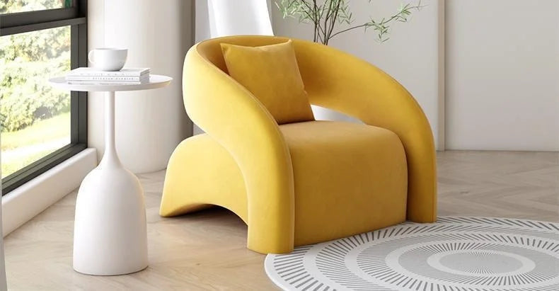 Modern Fabric Lounge Chair - 80cm