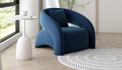 Modern Fabric Lounge Chair - 80cm