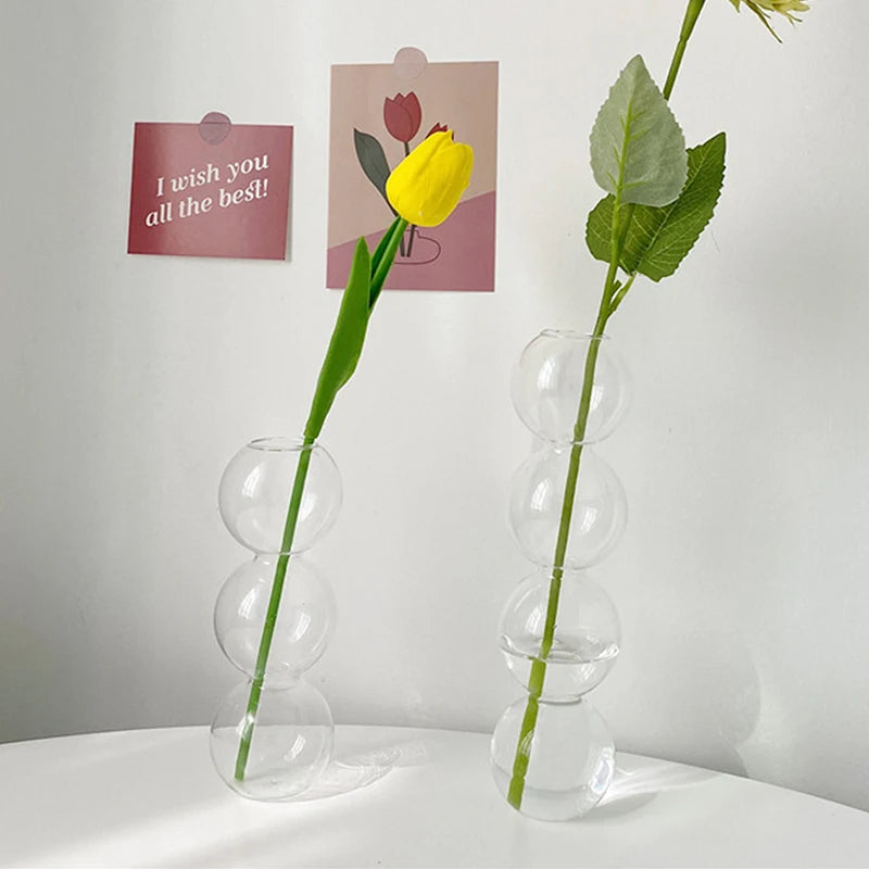 Modern Glass Bubble Vase - EU Style