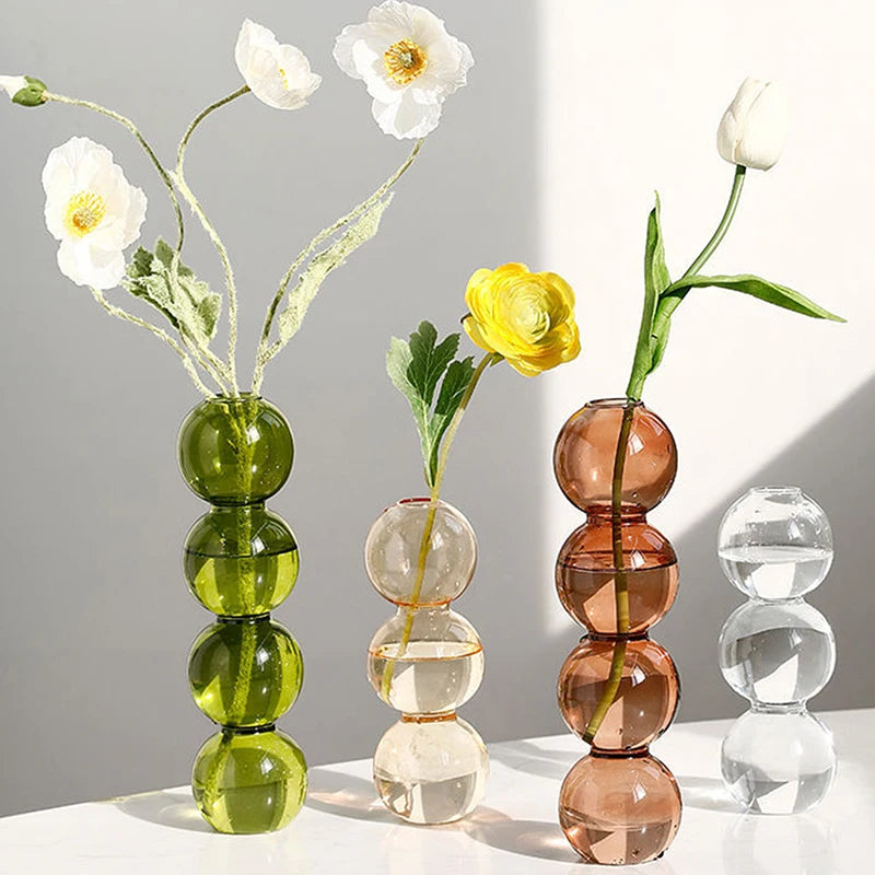 Modern Glass Bubble Vase - EU Style