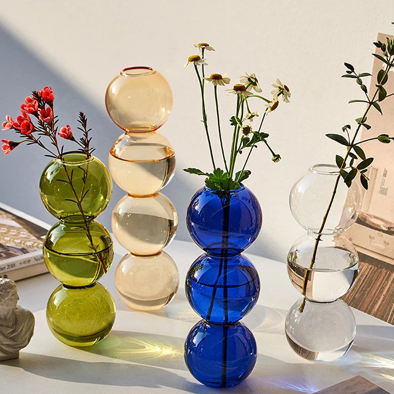 Modern Glass Bubble Vase - EU Style