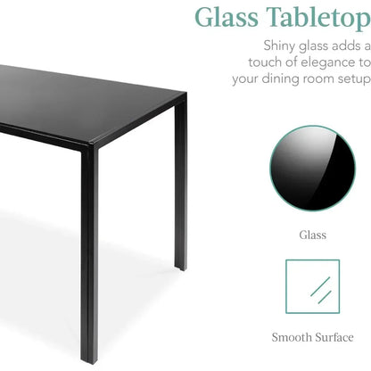 Modern Glass Dining Set for Spaces