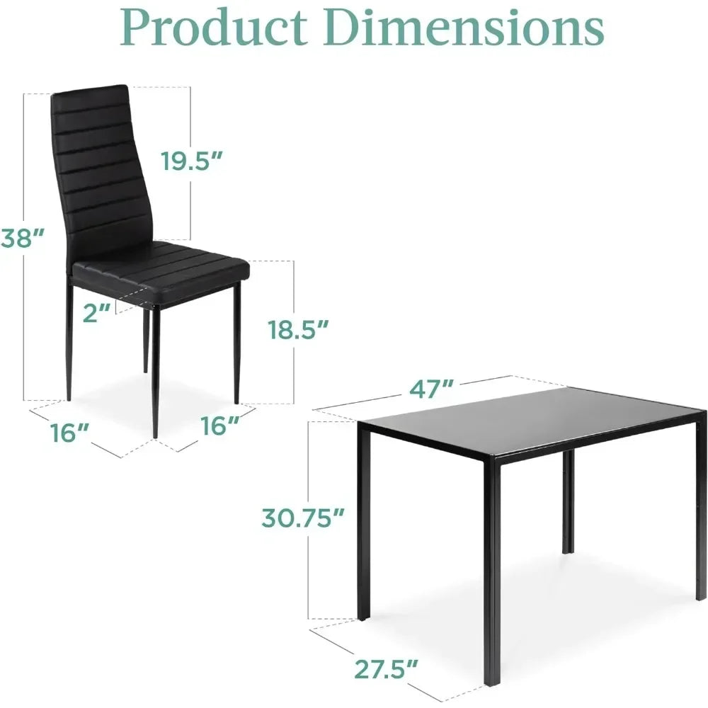 Modern Glass Dining Set for Spaces