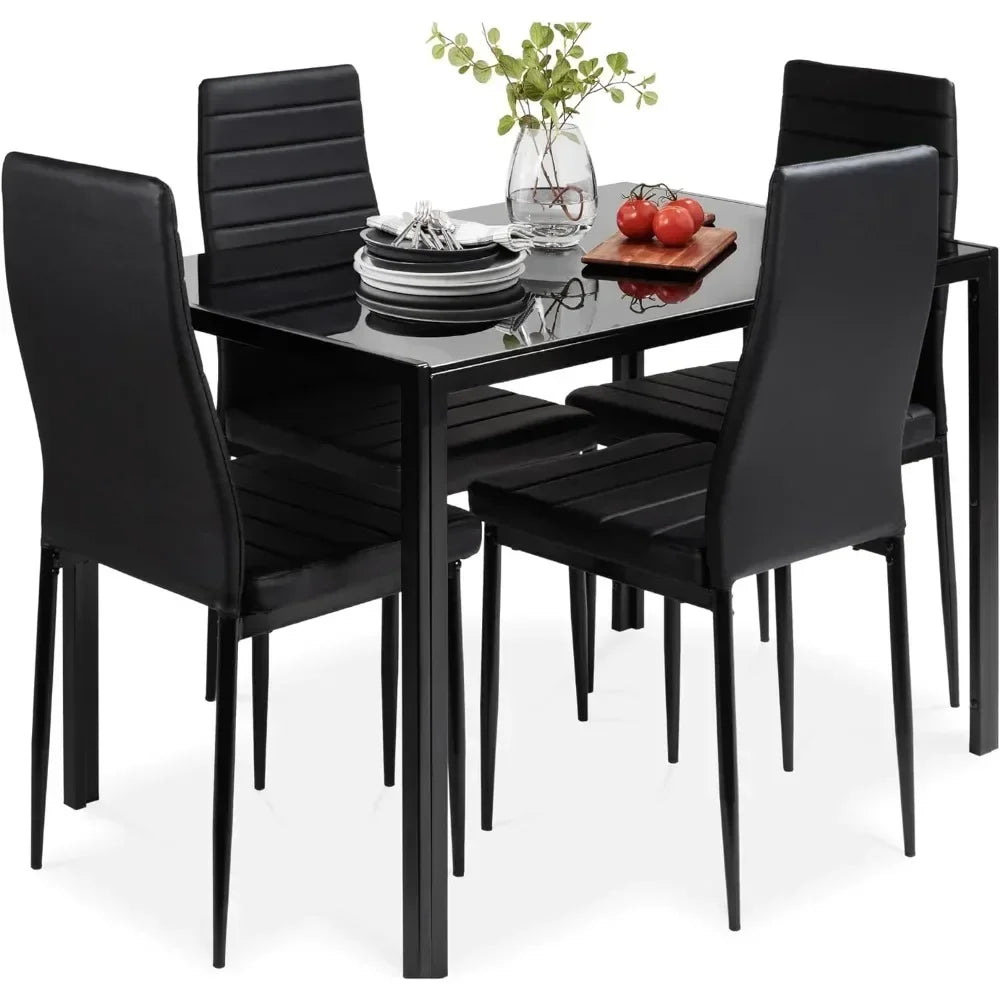 Modern Glass Dining Set for Spaces