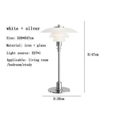 Modern Glass LED Table Lamp