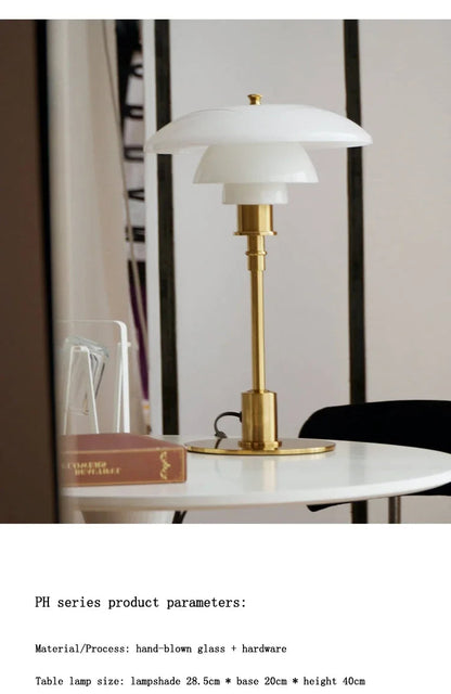 Modern Glass LED Table Lamp