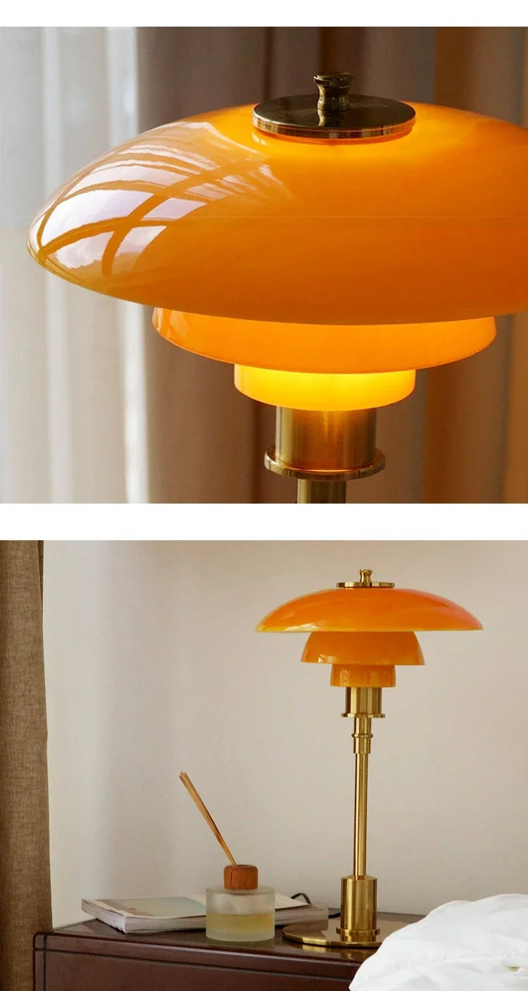 Modern Glass LED Table Lamp