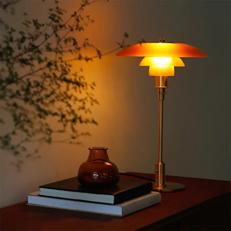 Modern Glass LED Table Lamp