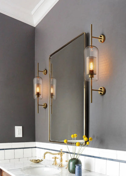 Modern Glass Wall Sconce Light