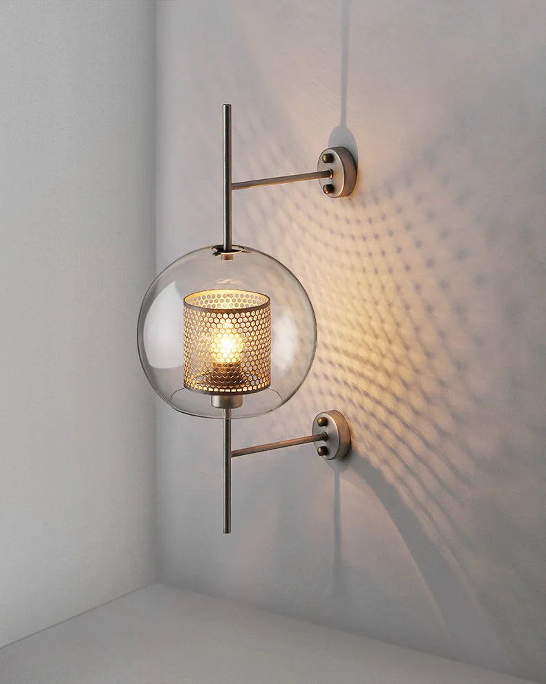 Modern Glass Wall Sconce Light