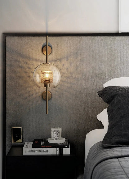 Modern Glass Wall Sconce Light