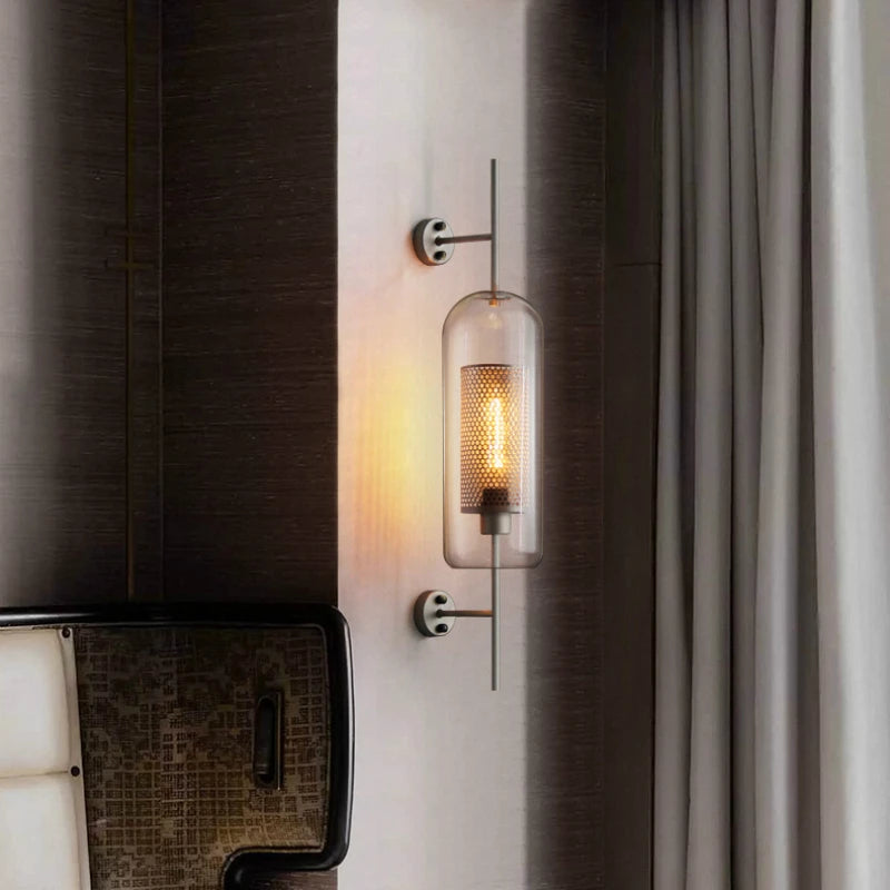 Modern Glass Wall Sconce Light