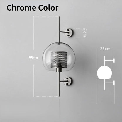 Modern Glass Wall Sconce Light