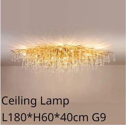 Modern Gold Crystal Chandelier Light