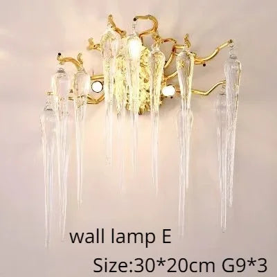 Modern Gold Crystal Chandelier Light