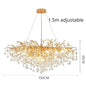 Modern Gold Crystal Chandelier Light