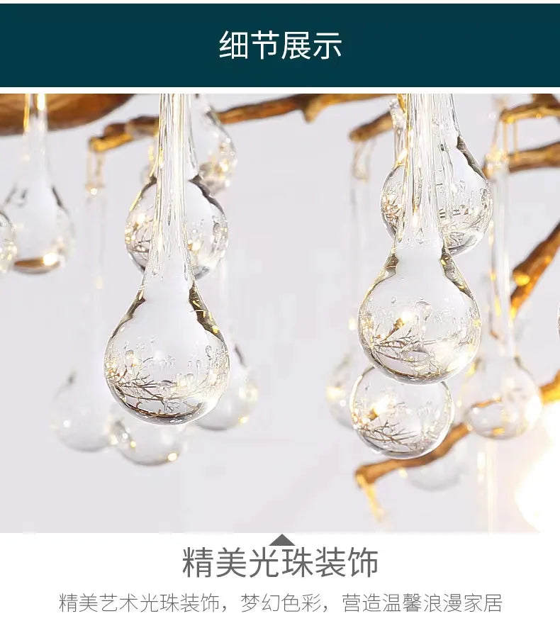 Modern Gold Crystal Chandelier Light