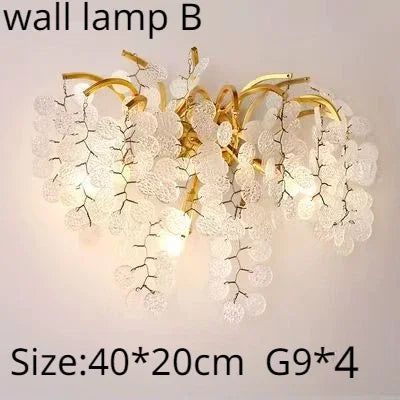 Modern Gold Crystal Chandelier Light