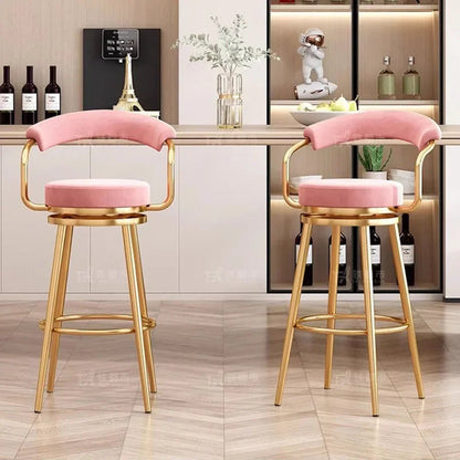 Modern High Bar Stool in Metal