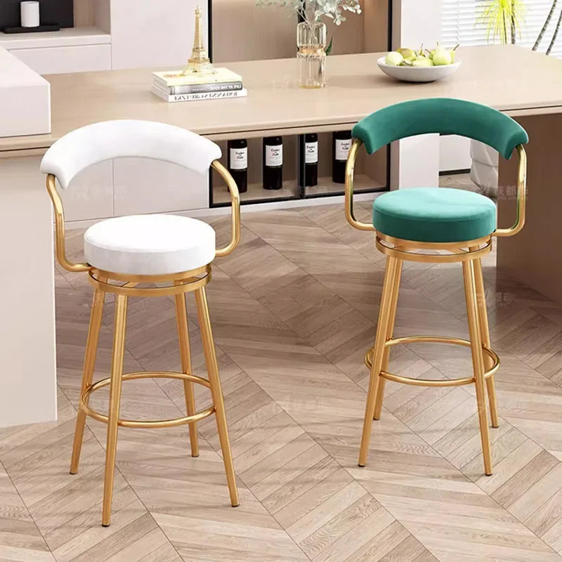 Modern High Bar Stool in Metal