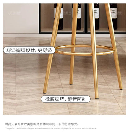 Modern High Bar Stool in Metal