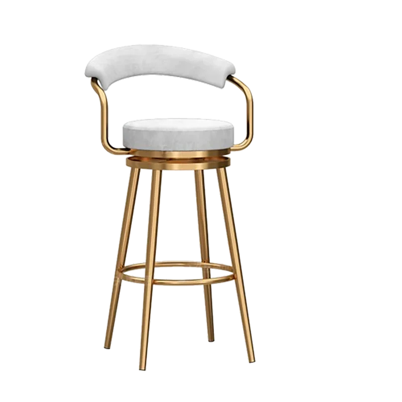 Modern High Bar Stool in Metal