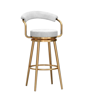 Modern High Bar Stool in Metal