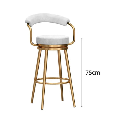 Modern High Bar Stool in Metal