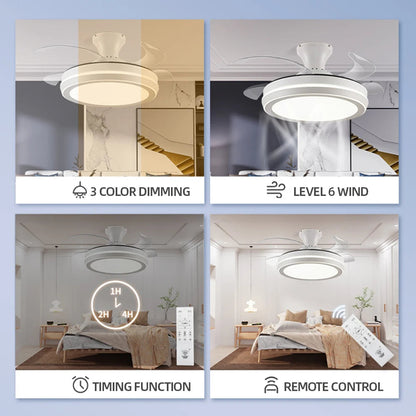 Modern Invisible Ceiling Fan Light