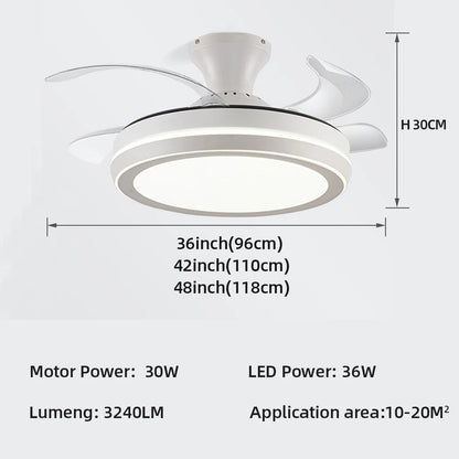 Modern Invisible Ceiling Fan Light