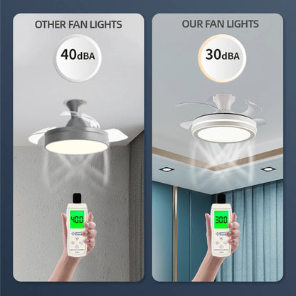 Modern Invisible Ceiling Fan Light