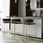 Modern Iron Backrest Bar Stool