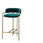 Modern Iron Backrest Bar Stool