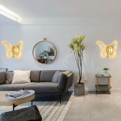 Modern LED Butterfly Wall Lamp