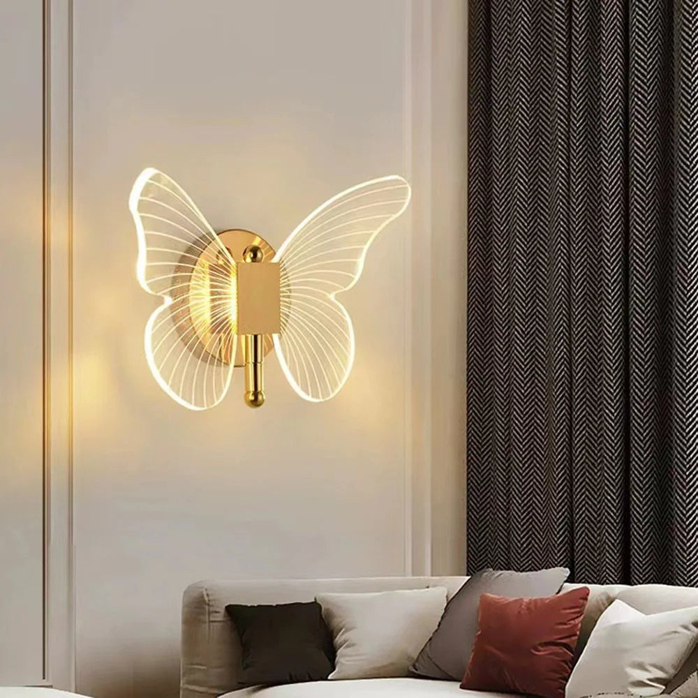 Modern LED Butterfly Wall Lamp