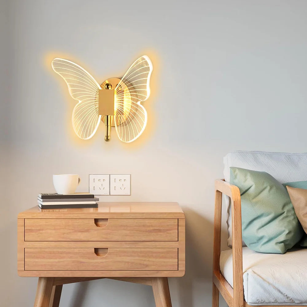 Modern LED Butterfly Wall Lamp