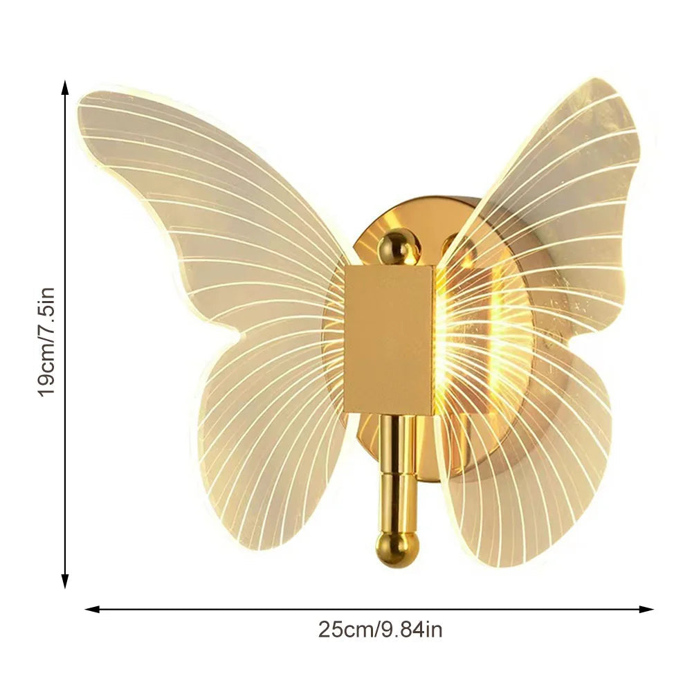 Modern LED Butterfly Wall Lamp