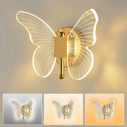 Modern LED Butterfly Wall Lamp