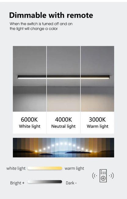 Modern LED Ceiling Lamp - Nordic Style