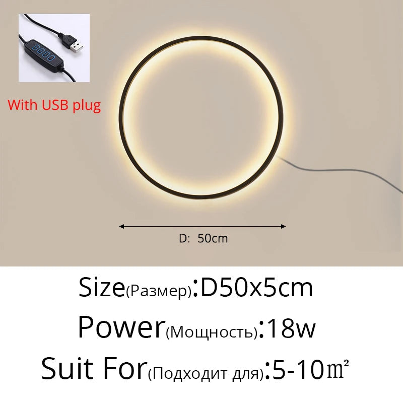 Modern LED Circle Wall Light