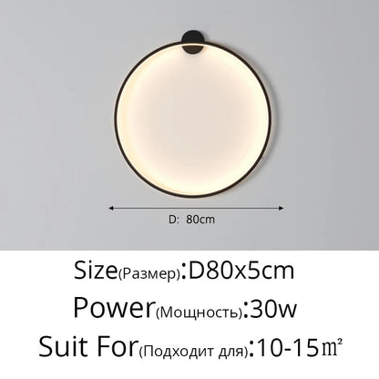 Modern LED Circle Wall Light