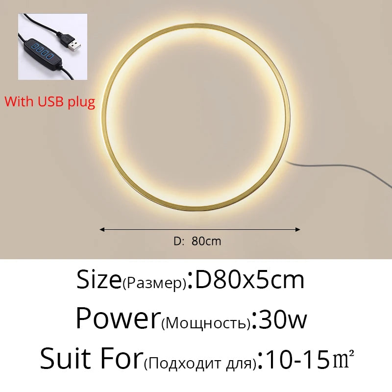 Modern LED Circle Wall Light