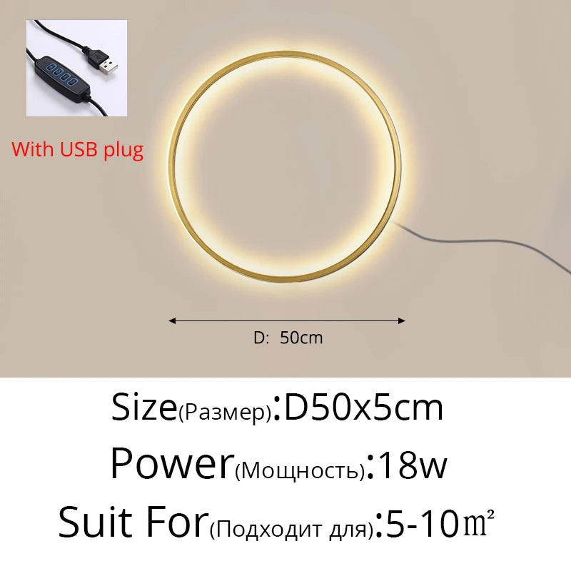 Modern LED Circle Wall Light